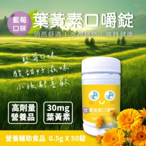 藍莓口味葉黃素口嚼錠